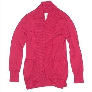 Justice Girls sweater cardigan pink size 8